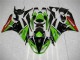 Carenado Moto ZX6R 09-12 - Verde Negro Rojo