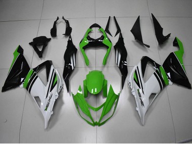 Carenado Moto ZX6R 13-18 - Negro Verde Blanco