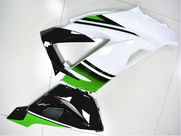 Carenado Moto ZX6R 13-18 - Verde Blanco Negro