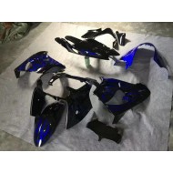 Carenado Moto ZX9R 00-01 - Brillante Negro Azul Llama