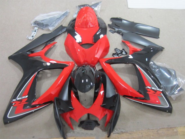 Carrocería Motocicletas GSXR 600 K6 06-07 - Negro Rojo