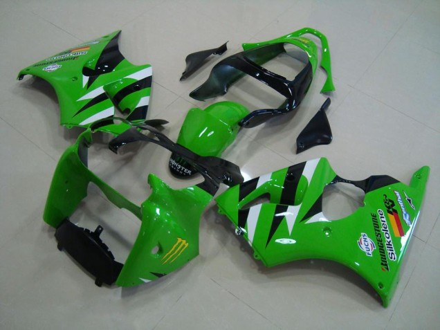 Carrocería Motocicletas ZX6R 00-02 - Verde Negro