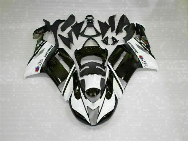 Carrocería Motocicletas ZX6R 07-08 - Negro Blanco Carrocería Motocicletas ZX6R 07-08 - Negro Blanco