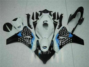 Inyección Kit Carenado Moto CBR 1000 RR 08-11 - Blanco Negro