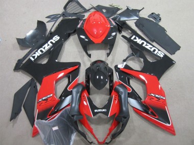 Inyección Kit Carenado Moto GSXR 1000 K5 05-06 - Negro Rojo