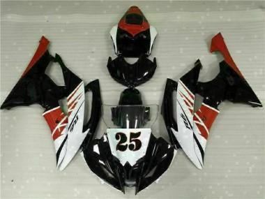 Inyección Kit Carenado Moto R6 08-16 - Blanco Negro