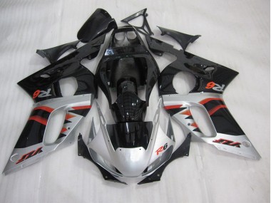 Inyección Kit Carenado Moto R6 98-02 - Negro Plata