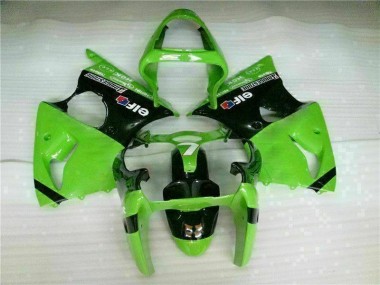 Inyección Kit Carenado Moto ZX6R 00-02 - Verde Negro