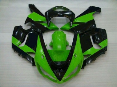 Inyección Kit Carenado Moto ZX6R 05-06 - Verde Negro