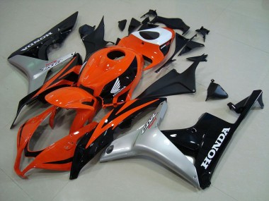 Inyección Kits Carenado Moto CBR 600 RR 07-08 - Naranja Plata Negro