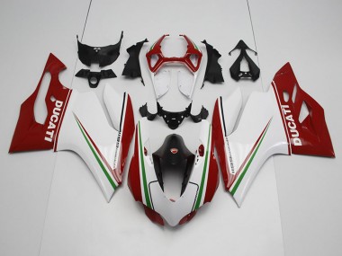 Inyección Kits Carenado Moto Ducati 1199 11-14 - Blanco Rojo