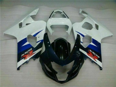 Inyección Kits Carenado Moto GSXR 600 / 750 K4 04-05 - Blanco Negro