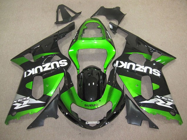 Inyección Kits Carenado Moto GSXR 600 K1 K2 K3 01-03 - Negro Verde