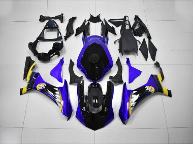 Inyección Kits Carenado Moto R1 15-19 - Azul Negro