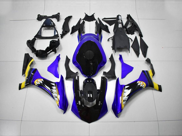 Inyección Kits Carenado Moto R1 15-19 - Azul Negro Inyección Kits Carenado Moto R1 15-19 - Azul Negro