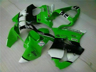 Inyección Kits Carenado Moto ZX6R 00-02 - Verde Negro