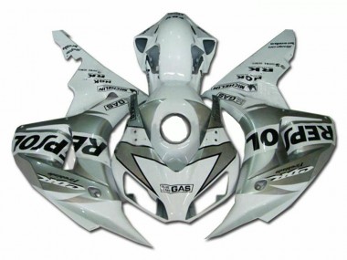Kit ABS Carenado Motocicleta CBR 1000 RR 04-05 - Plata Repsol