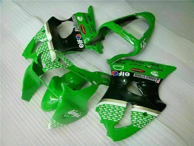 Kit ABS Carenado Motocicleta ZX6R 00-02 - Verde Negro Kit ABS Carenado Motocicleta ZX6R 00-02 - Verde Negro