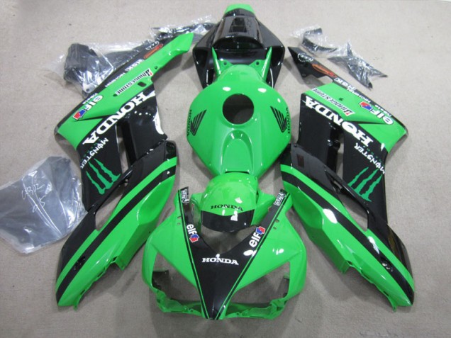 Kit Carenado ABS Completo CBR 1000 RR 04-05 - Negro Verde Monster Kit Carenado ABS Completo CBR 1000 RR 04-05 - Negro Verde Monster