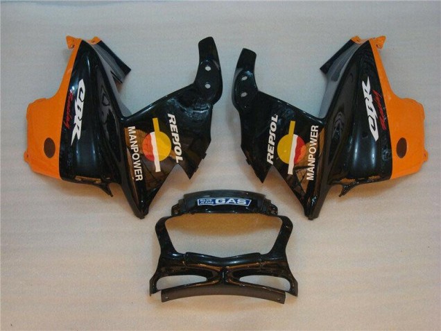 Kit Carenado ABS Completo CBR 600 F3 95-98 - Negro Naranja Repsol