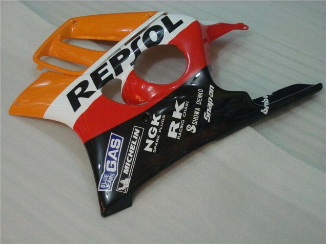 Kit Carenado ABS Completo CBR 600 F3 95-98 - Negro Naranja Repsol