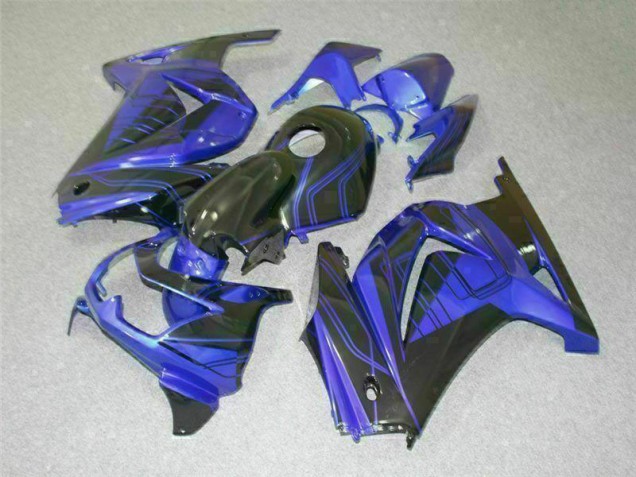 Kit Carenado ABS Completo EX250 08-12 - Azul Negro