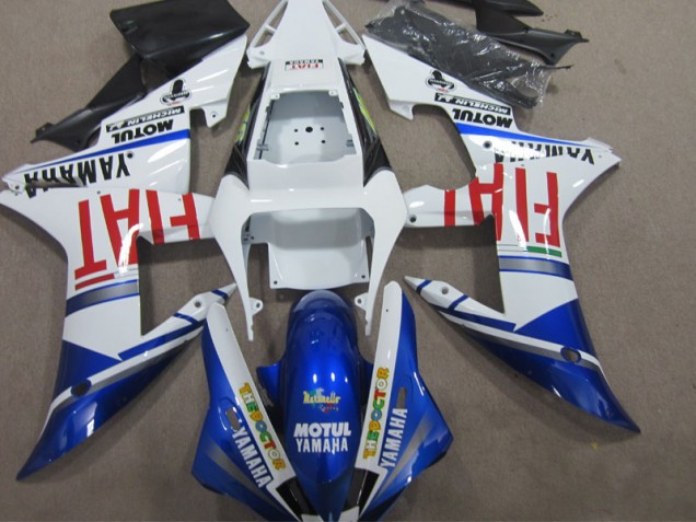 Kit Carenado ABS Completo R1 02-03 - Azul Blanco Motul Fiat Kit Carenado ABS Completo R1 02-03 - Azul Blanco Motul Fiat