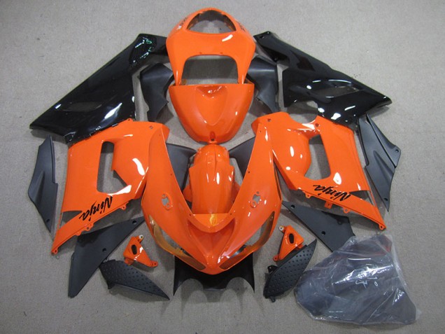 Kit Carenado ABS Completo ZX6R 05-06 - Naranja Negro Ninja Kit Carenado ABS Completo ZX6R 05-06 - Naranja Negro Ninja