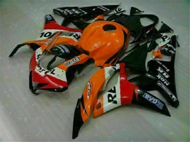 Kit Carenado Inyección CBR 600 RR 07-08 - Naranja Negro Repsol