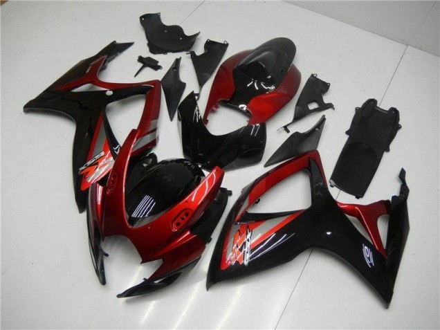 Kit Carenado Inyección GSXR 600 / 750 K6 06-07 - Rojo Negro