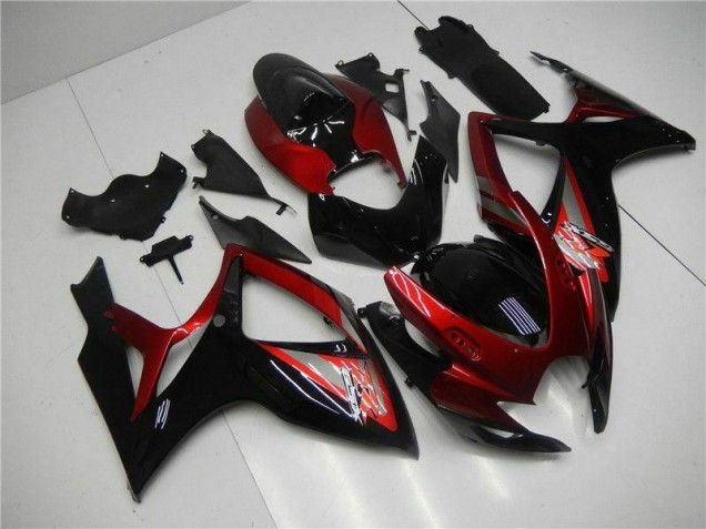 Kit Carenado Inyección GSXR 600 / 750 K6 06-07 - Rojo Negro