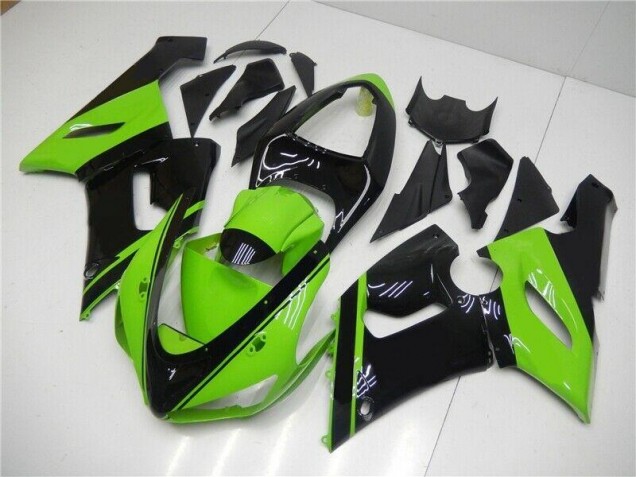 Kit Carenado Inyección ZX6R 05-06 - Verde Negro Kit Carenado Inyección ZX6R 05-06 - Verde Negro