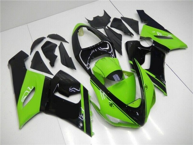 Kit Carenado Inyección ZX6R 05-06 - Verde Negro Kit Carenado Inyección ZX6R 05-06 - Verde Negro