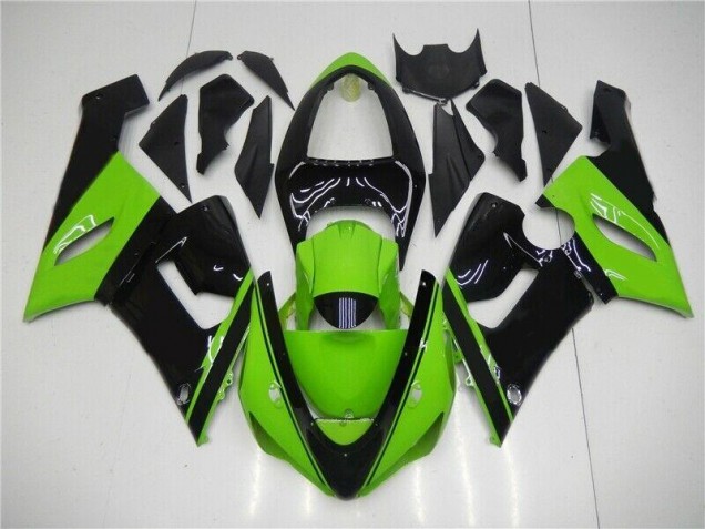 Kit Carenado Inyección ZX6R 05-06 - Verde Negro Kit Carenado Inyección ZX6R 05-06 - Verde Negro