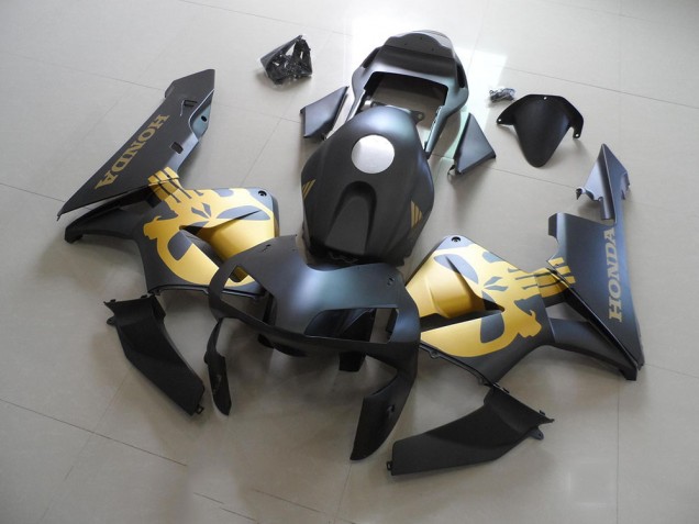 Kit Carenado Moto CBR 600 RR 03-04 - Negro Oro Calcomanías