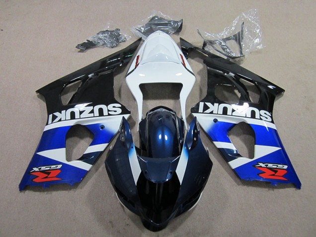 Kit Carenado Moto GSXR 1000 K3 03-04 - Azul Blanco Calcomanía Kit Carenado Moto GSXR 1000 K3 03-04 - Azul Blanco Calcomanía