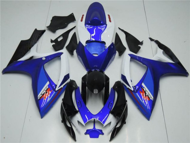 Kit Carenado Moto GSXR 600 / 750 K6 06-07 - Blanco Azul Kit Carenado Moto GSXR 600 / 750 K6 06-07 - Blanco Azul