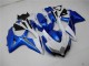 Kit Carenado Moto GSXR 600 / 750 K8 08-10 - Blanco Azul Kit Carenado Moto GSXR 600 / 750 K8 08-10 - Blanco Azul