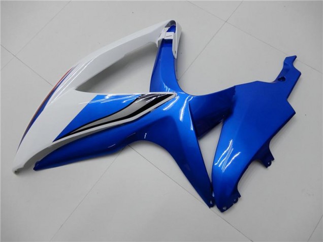 Kit Carenado Moto GSXR 600 / 750 K8 08-10 - Blanco Azul Kit Carenado Moto GSXR 600 / 750 K8 08-10 - Blanco Azul
