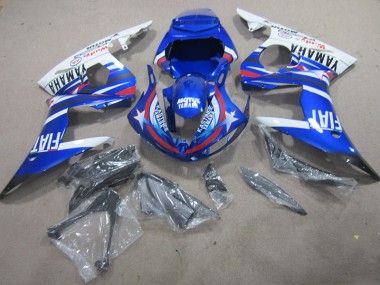 Kit Carenado Moto R6 03-05 - Azul Blanco Motul Fiat