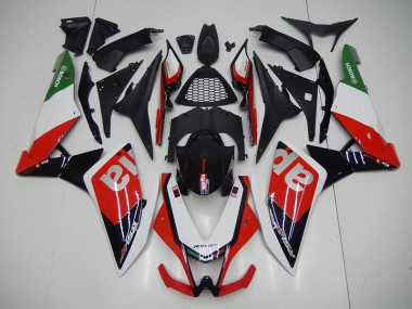 Kit Carenado Moto RSV4 09-15 - Negro Rojo