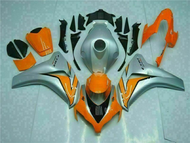 Kit Completo Carenado Moto CBR 1000 RR 08-11 - Naranja Plata Kit Completo Carenado Moto CBR 1000 RR 08-11 - Naranja Plata