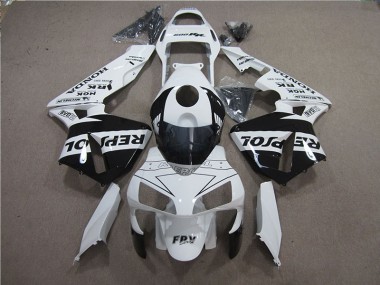 Kit Completo Carenado Moto CBR 600 RR 05-06 - Blanco Negro Repsol