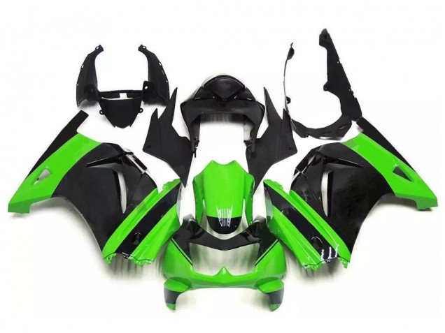 Kit Completo Carenado Moto EX250 08-12 - Verde Negro