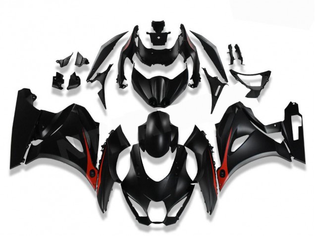 Kit Completo Carenado Moto GSXR 1000 17-23 - Negro Rojo