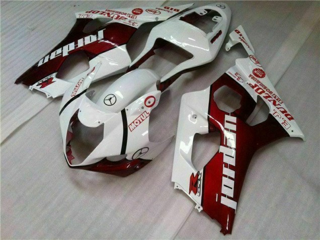 Kit Completo Carenado Moto GSXR 1000 K3 03-04 - Rojo Blanco Kit Completo Carenado Moto GSXR 1000 K3 03-04 - Rojo Blanco