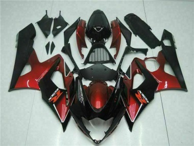 Kit Completo Carenado Moto GSXR 1000 K5 05-06 - Rojo Negro