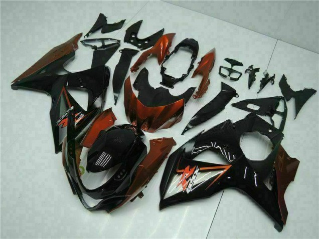 Kit Completo Carenado Moto GSXR 1000 K9 09-16 - Marrón Negro Kit Completo Carenado Moto GSXR 1000 K9 09-16 - Marrón Negro
