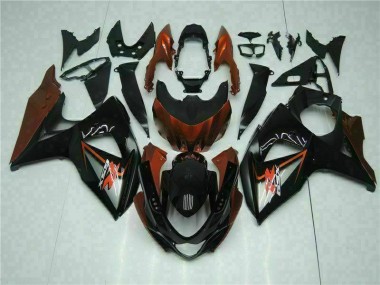 Kit Completo Carenado Moto GSXR 1000 K9 09-16 - Marrón Negro