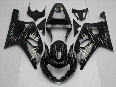 Kit Completo Carenado Moto GSXR 600 / 750 K1 K2 K3 01-03 - Negro